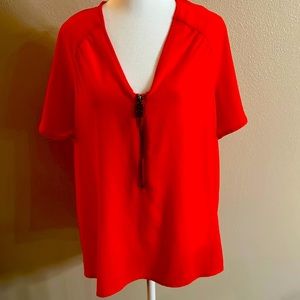 Michael Kors zipper Blouse size large
